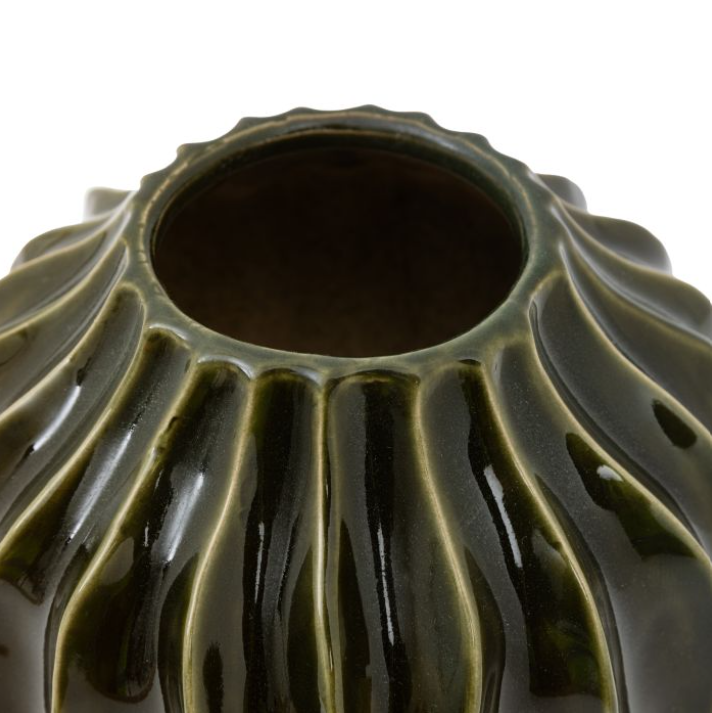 Organic Ribbed Vase – Small