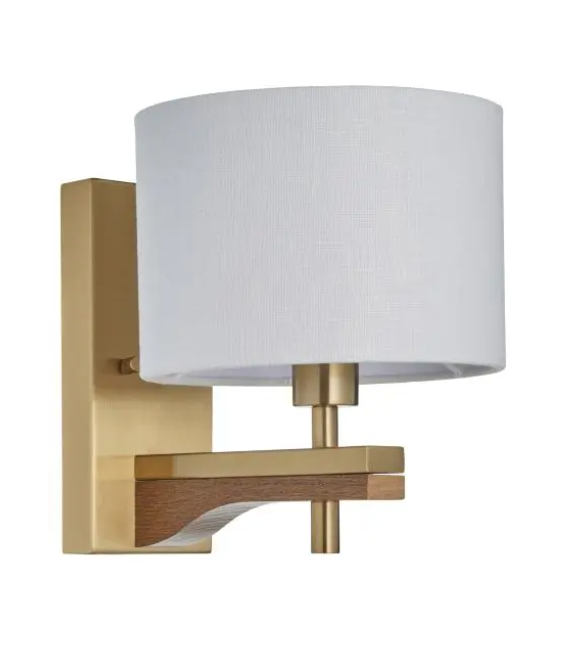 Heathcliff 1 Wall Light – Brushed Aged Brass