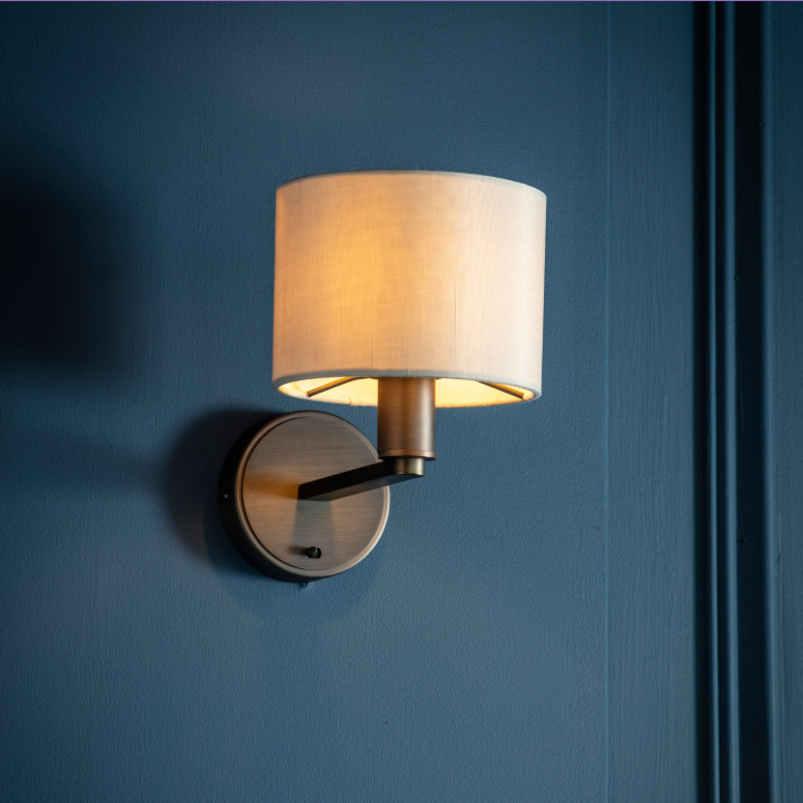Daley Wall Light – Antique Bronze / Marble