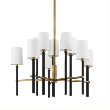 Belvedere Chandelier – Patina Brass