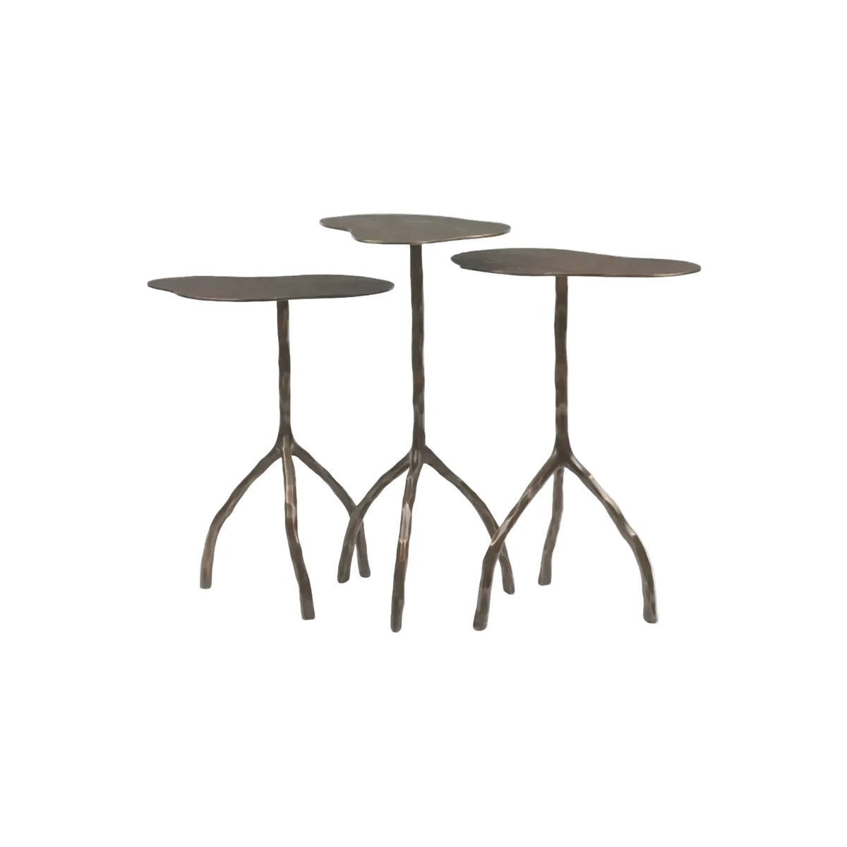 Trio Tables Bronze Shagreen Dorato