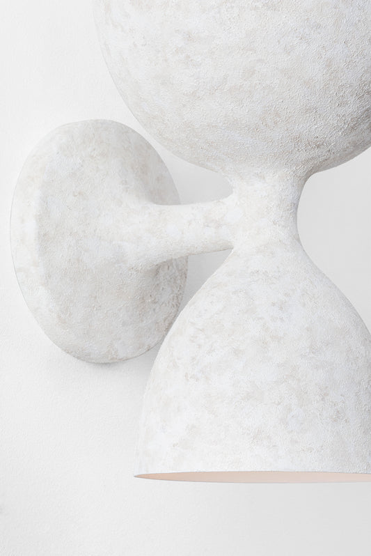 Waucoba Wall Light – Weathered White Finish